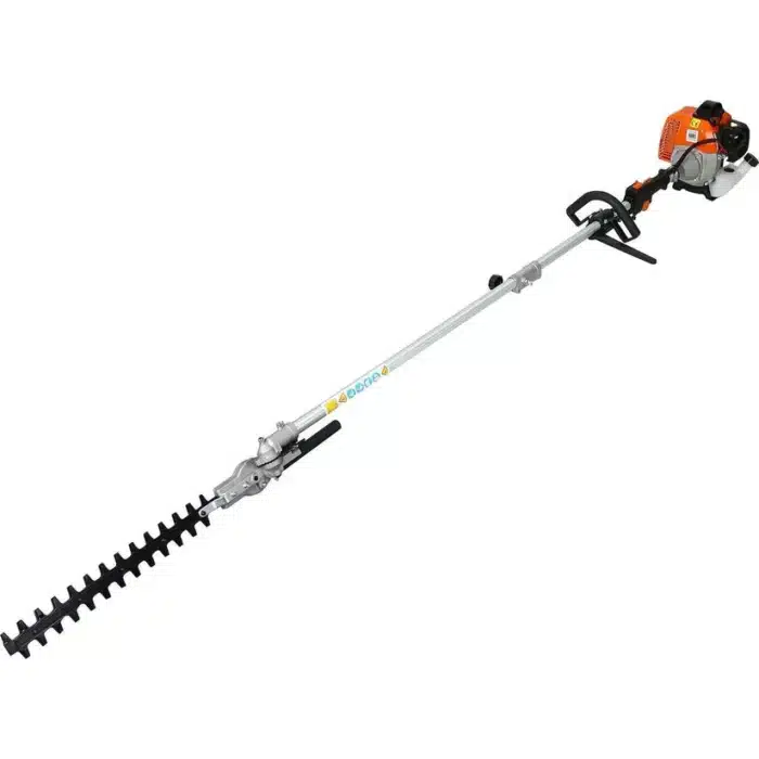 4 in 1 multi-functional trimming tool, 33CC 2-cycle garden tool system with gas pole saw - red- Component