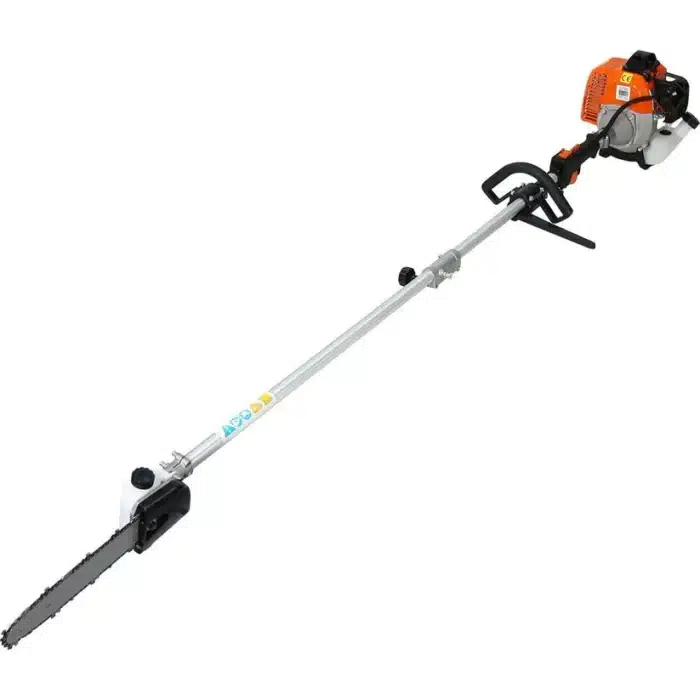 4 in 1 multi-functional trimming tool, 33CC 2-cycle garden tool system with gas pole saw - red- Component