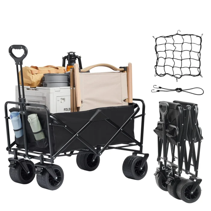 VEVOR Collapsible Wagon Cart – 350 lbs, All-Terrain