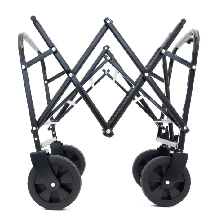 Collapsible Utility Wagon – Dual-Layer, 225lbs Capacity- wheels