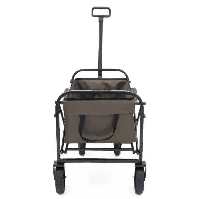 Collapsible Utility Wagon – Dual-Layer, 225lbs Capacity- front