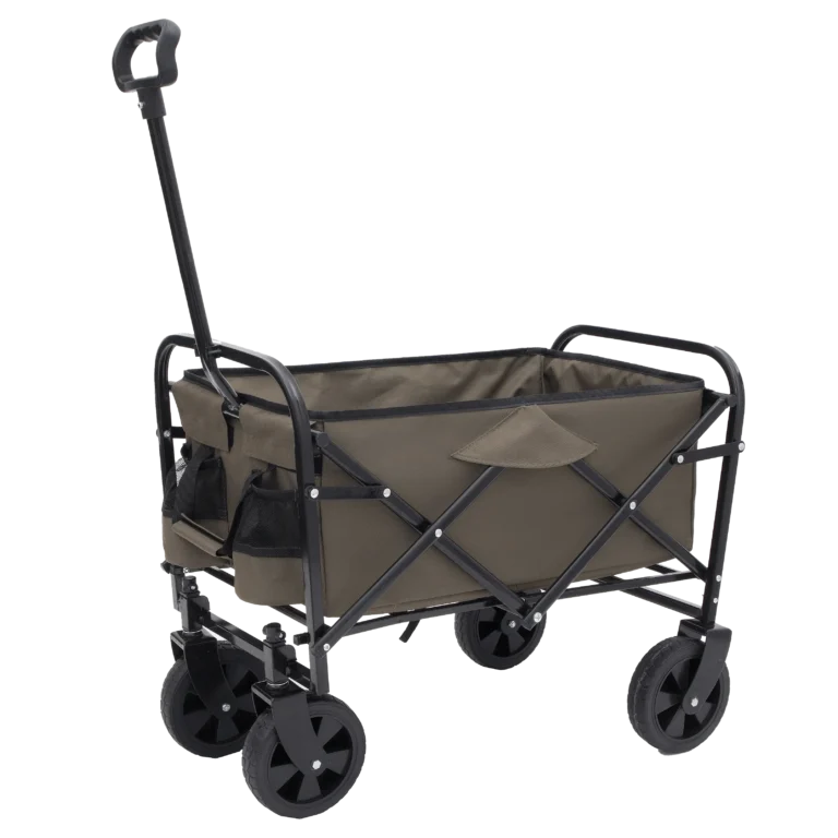 Collapsible Utility Wagon – Dual-Layer, 225lbs Capacity- side