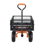 VEVOR Garden Dump Cart – 400 lbs, Tow Handle, 10″ Tires