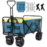 Napfox 100 L Folding Wagon Cart – 220 lb Capacity, 7″ All‑Terrain Wheels