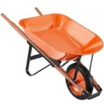 VEVOR 5 Cu. Ft. Wheelbarrow Cart 265 lbs Plastic Tub