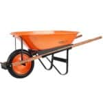 VEVOR 5 Cu. Ft. Wheelbarrow Cart 265 lbs Plastic Tub