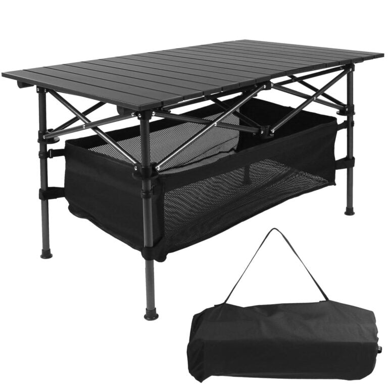 Folding Camping Table Portable Aluminum Roll-up Picnic Desk