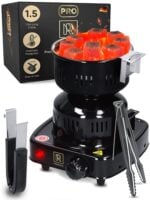 M.Rosenfeld 450W Electric Charcoal Starter with Tongs