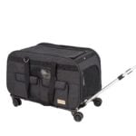VEVOR Rolling Pet Carrier - 35 lbs Capacity, Black