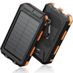 VIPMOON Solar Power Bank 10000mAh with Flashlight