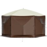 VEVOR 10'x10' Pop-Up Camping Gazebo Tent – 8 Person Shelter