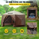VEVOR 10'x10' Pop-Up Camping Gazebo Tent – 8 Person Shelter