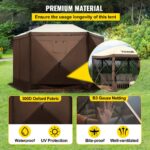VEVOR 10'x10' Pop-Up Camping Gazebo Tent – 8 Person Shelter