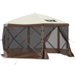 VEVOR 10'x10' Pop-Up Camping Gazebo Tent – 8 Person Shelter