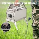 VEVOR Camping Tent Stove – Portable Stainless Steel Wood Burning Stove