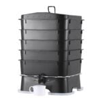 VEVOR 5-Tray Worm Composter – 50L Indoor/Outdoor Bin