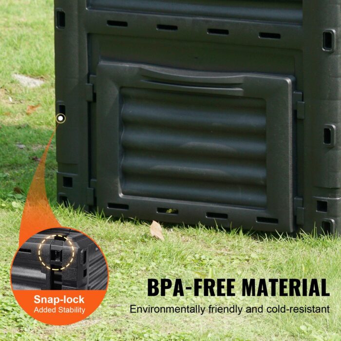 VEVOR 80-Gal Compost Bin – Outdoor, BPA-Free, Easy Access