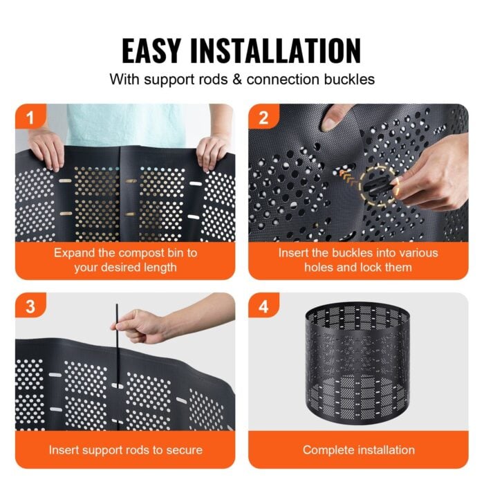 VEVOR 220-Gal Compost Bin – Expandable Outdoor Composter