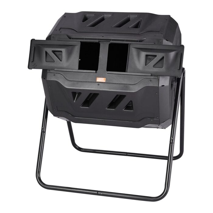 VEVOR 43 Gal Compost Tumbler – Dual Chamber, Rotating Bin