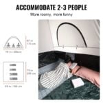 VEVOR Truck Bed Tent – 2-3 Person Pickup Camping Tent