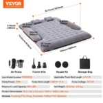 VEVOR Truck Bed Air Mattress 6-6.5 ft Full Size Beds- Specifications