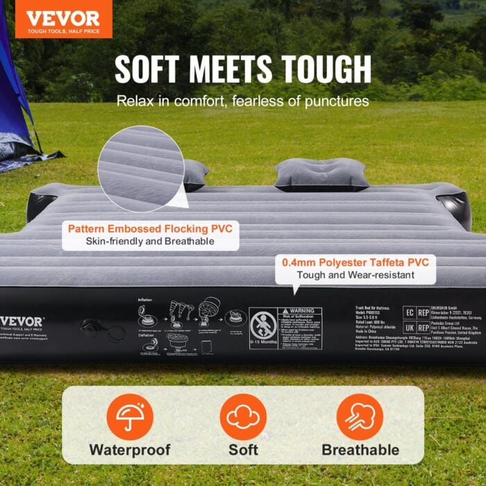 VEVOR Truck Bed Air Mattress 5.5-5.8 ft Short Beds