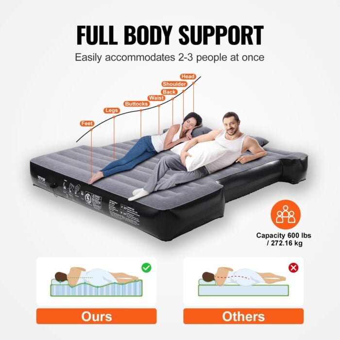 VEVOR Truck Bed Air Mattress 5.5-5.8 ft Short Beds