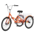 VEVOR Folding Adult Tricycle | 24″ Lightweight Aluminum Alloy