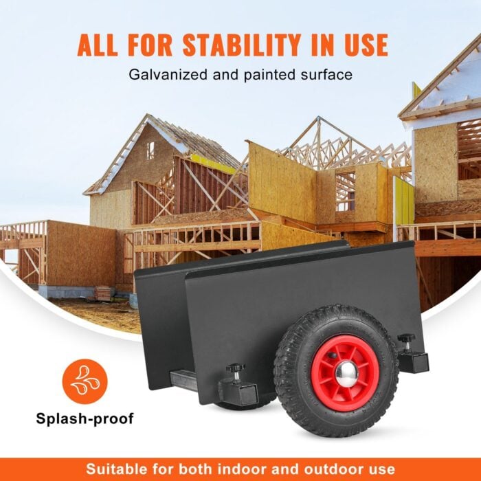 VEVOR Panel Dolly | 600LBS Drywall Mover with 8" Pneumatic Wheels