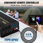 VEVOR 2500W Pure Sine Wave Inverter | 12V DC to 120V AC