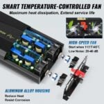 VEVOR 2500W Pure Sine Wave Inverter | 12V DC to 120V AC