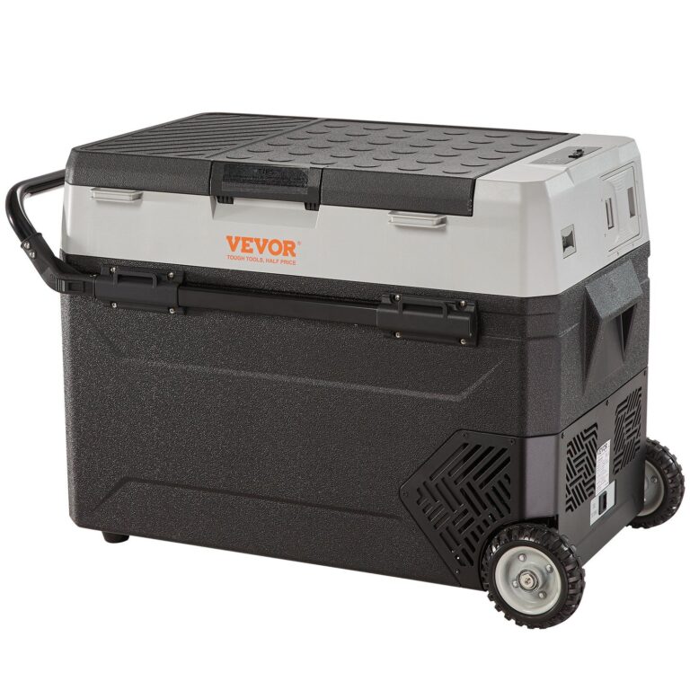 VEVOR 40 QT/38 L Dual Zone Car Refrigerator | Portable Freezer