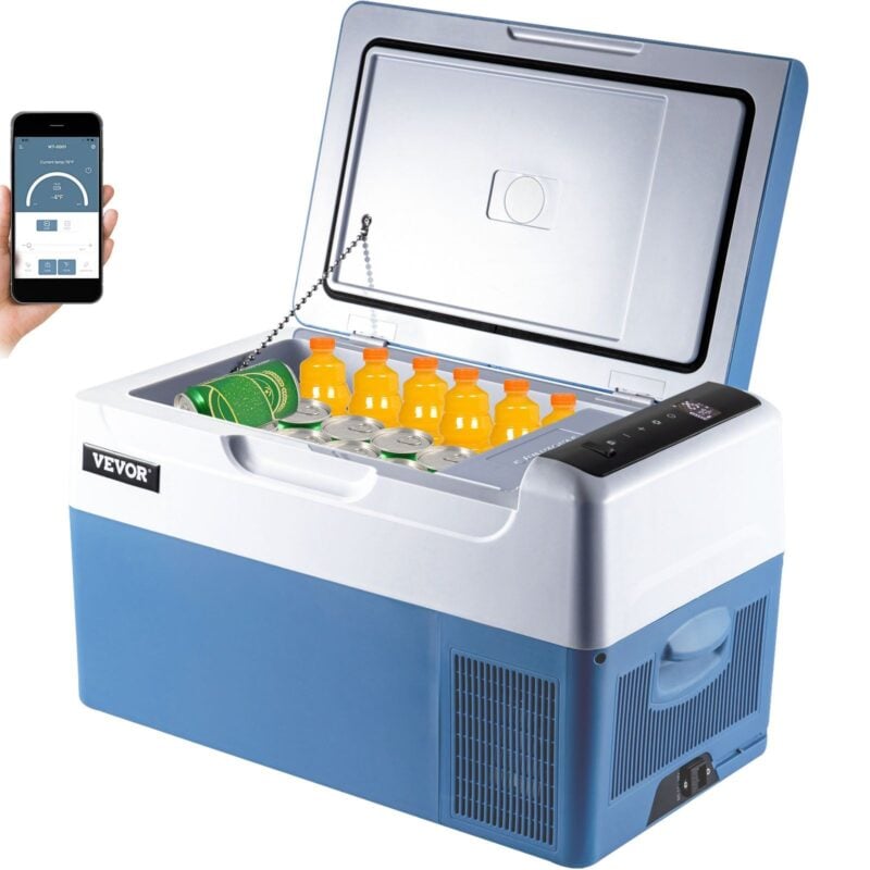VEVOR Portable Refrigerator | 23 Qt (22L) 12V DC/AC w/App Control
