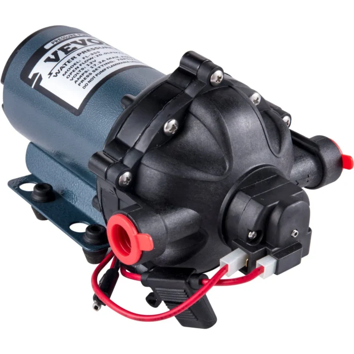 VEVOR 12V RV Water Pump | 5.5 GPM 70 PSI Auto Washdown
