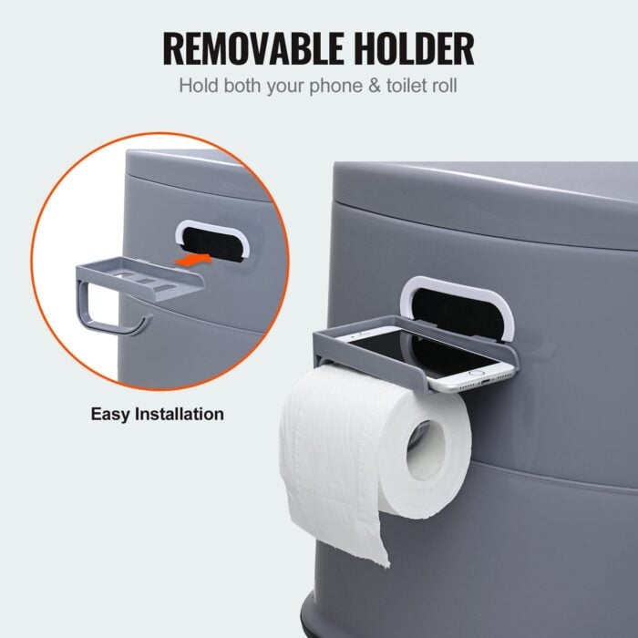 VEVOR Portable Toilet | 1.3 Gal Bucket Commode