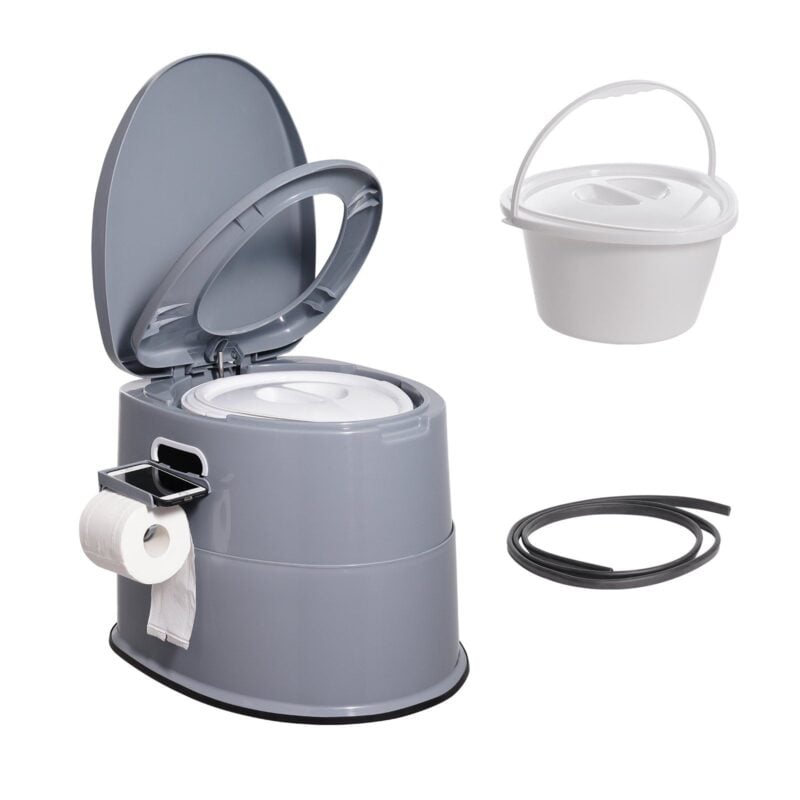 VEVOR Portable Toilet | 1.3 Gal Bucket Commode