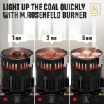 M.Rosenfeld 800W Electric Charcoal Starter with Tongs