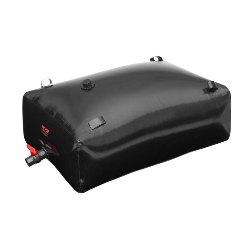 VEVOR 87 Gal Portable Water Storage Bladder PVC Black