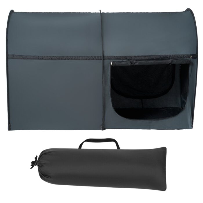 VEVOR 4 Doors Bed Tent Blackout Full Size w/ 0.28in Fiber Poles