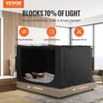 VEVOR 3 Doors Bed Tent 70% Blackout w/ 0.43in Poles