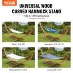 VEVOR Wooden Hammock Stand 475 lbs Capacity Fits 9-13 ft