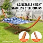 VEVOR Wooden Hammock Stand 475 lbs Capacity Fits 9-13 ft