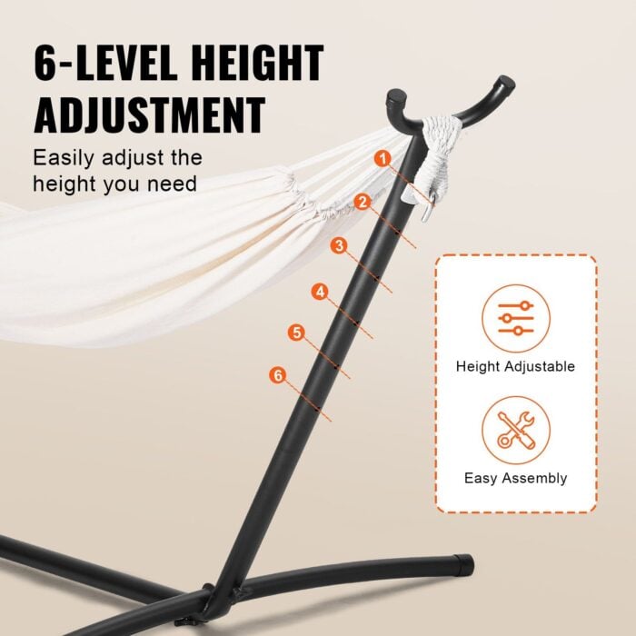 VEVOR Steel Hammock Stand 450 lbs Portable Fits 10-13 ft