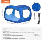 VEVOR 2 Doors Bed Tent Light Blackout w/ 0.33in Poles
