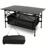 Folding Camping Table Ultra Compact with Storage