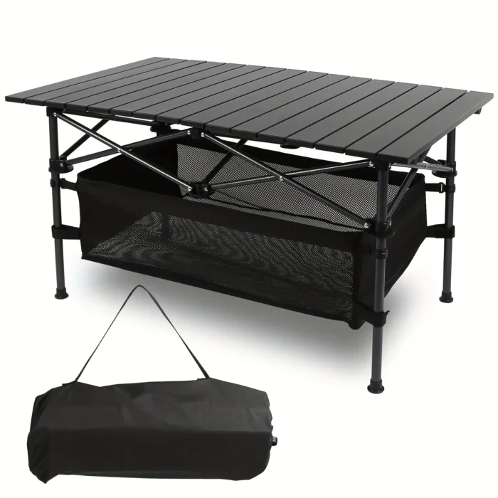 Folding Camping Table Ultra Compact with Storage