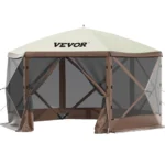 VEVOR 10’x10′ Pop-Up Camping Gazebo Tent – 8 Person Shelter