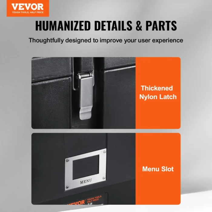 VEVOR Insulated Food Pan Carrier – 36Qt Capacity Catering Hot Box- Details