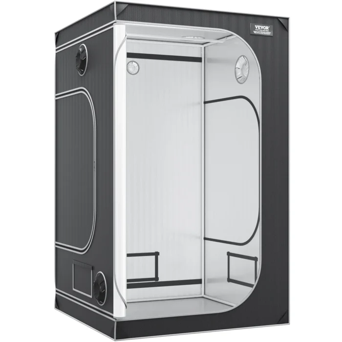 VEVOR 4x4 Grow Tent – 2000D Mylar, 80" Indoor Growing- Open
