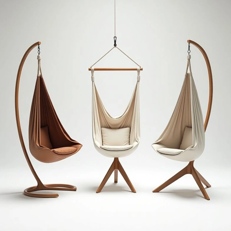 Types of chair hammock holder stands